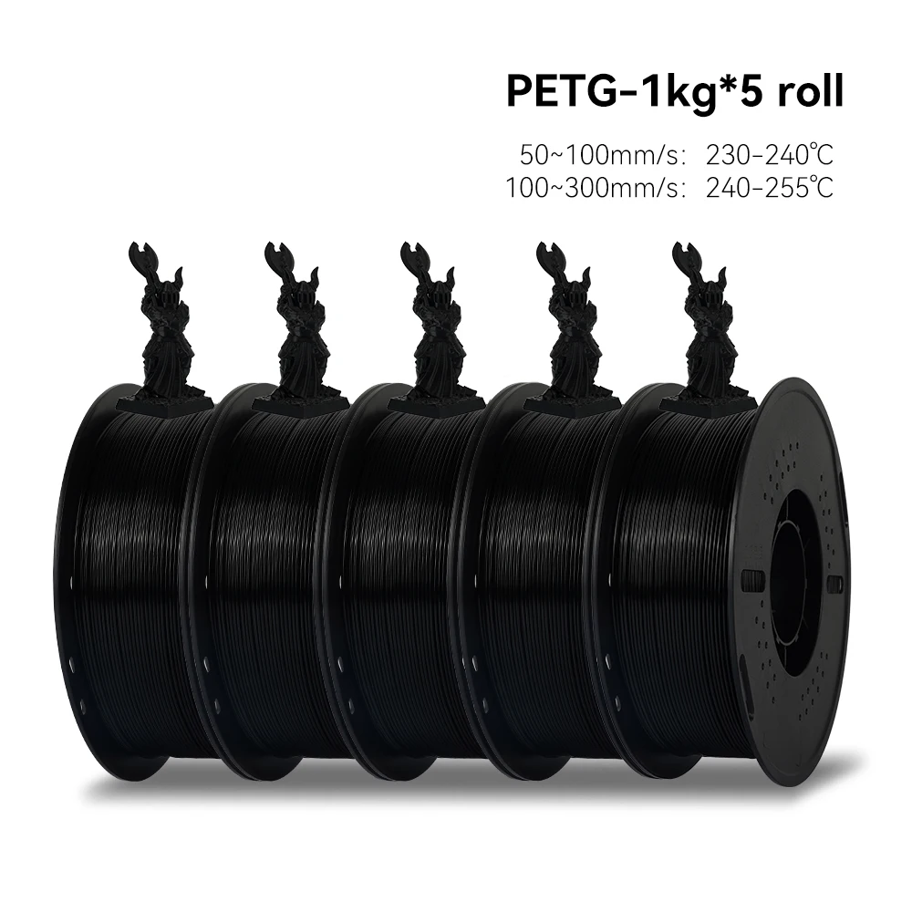 KEEPANG 5 kg PETG 3D-Drucker-Filament, 1,75 mm, hohe Zähigkeit, ordentlich gewickelt, 3D-Druckmaterial, DIY-Bastelwerkzeuge für 3D-Drucker