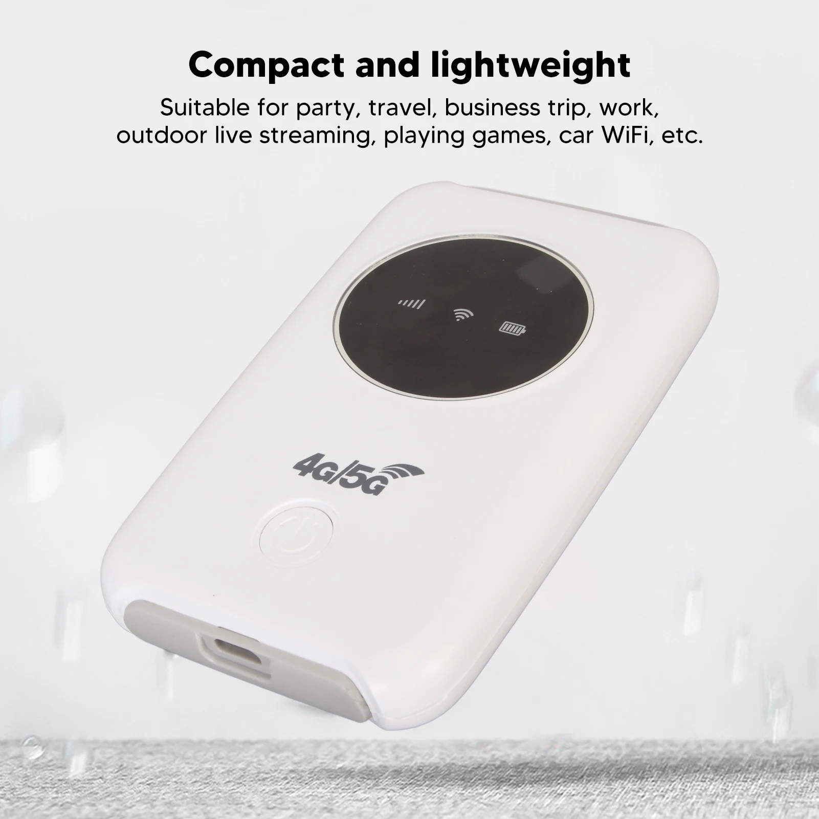 

4G LTE USB Wi-Fi модем 150 Мбит/с Разблокированный 4G Wi-Fi Слот для SIM-карты Встроенный беспроводной портативный Wi-Fi-маршрутизатор 3200 мАч Портативный Wi-Fi
