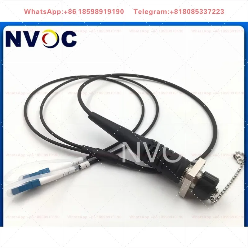 2Pcs 2Core ODC-LC 1.5M 2M Male Female SM Jumper Connector,2C G657A ODC Round Square to LC/UPC SC/PC Fiber Optic Patch Cord Cable