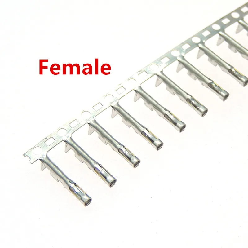 100PCS 2.54mm DuPont jumper cable housing female pins male pin connector terminals