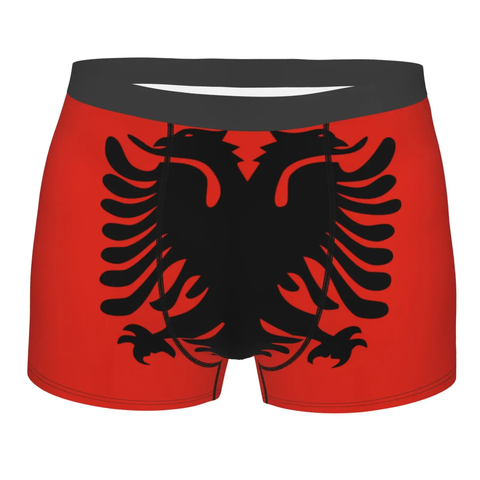 Flag of Albania Pattern Men's Underwear Healthy Soft Comfortable High-Quality Men's Briefs Stylish Trendy Casual Sports Panties