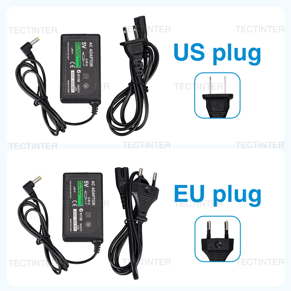 For PSP Charger AC Adapter Wall Charger Power Supply Cord Compatible with Sony PSP PlayStation 1000 2000 3000 EU US Plug image 6