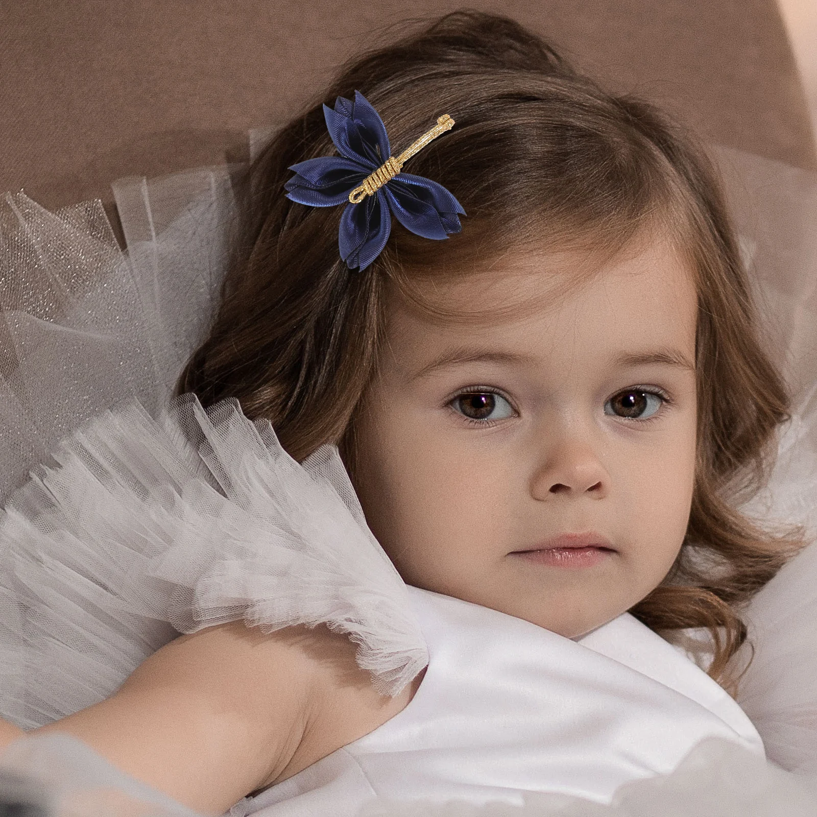 

Hair Clips H woven Mesh Butterfly Accessories Kids Pink Purple Blue Gray Black Hairpins Wedding Party