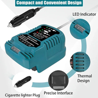 DC 12V/24V Li-ion Battery Mini Compact Car Charger Cigarette Lighter Plug With LED For Makita 18V LXT Battery BL1860 BL1830