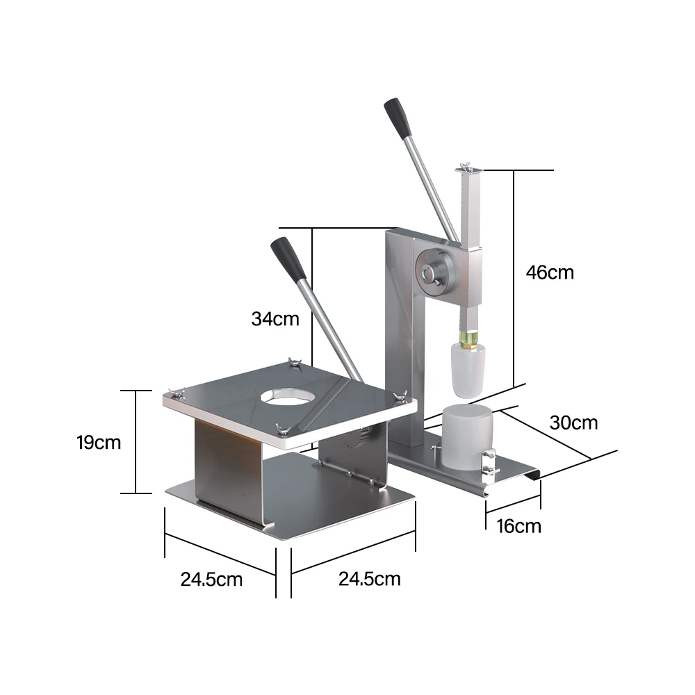 ITOP Manual Steamed Bun Forming Machine Baozi Making Machine Stainless Steel Housing 3 Sizes Molds Optional Efficient Equipment