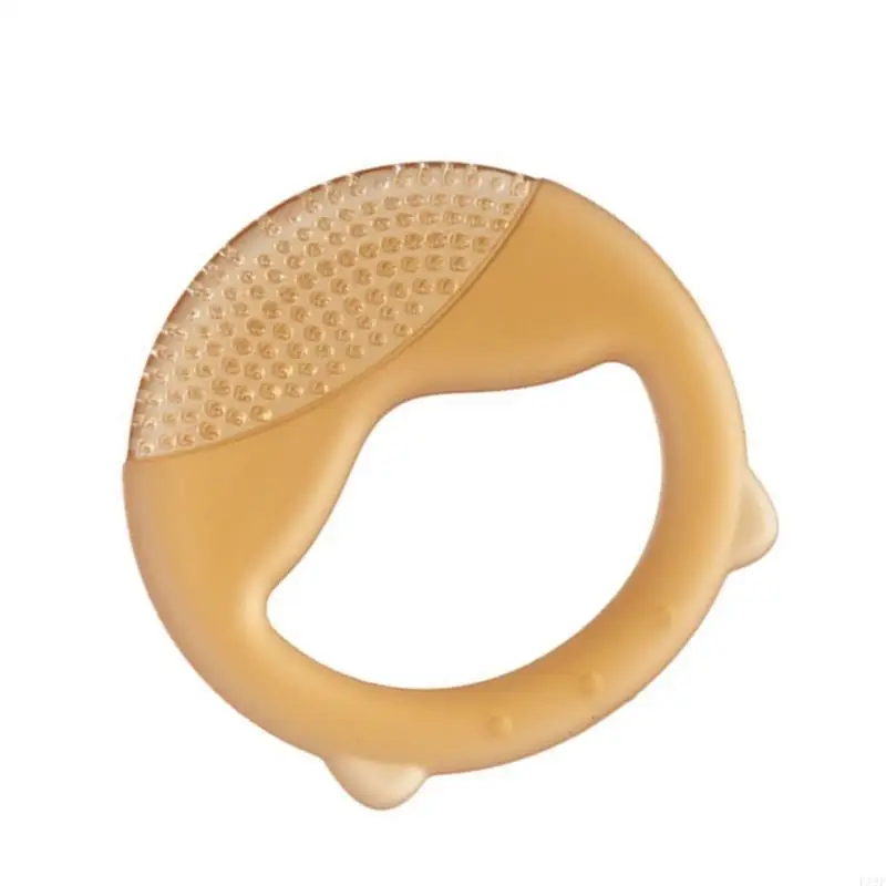 

F19F Soft & Safe Teething Aid Convenient Teething Toy Silicone Teether for Boy Girls