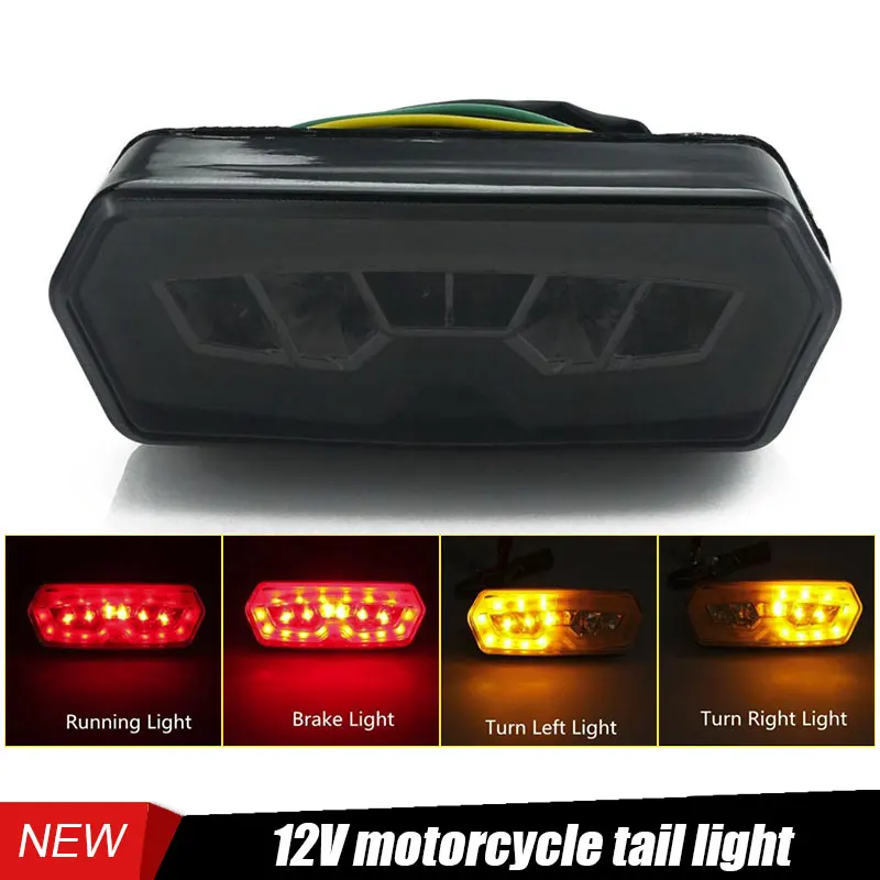 Luz trasera LED para motocicleta HONDA MSX/Grom 125 CB 650 F CBR 650 F CBR650F CTX 700 N 2013-2016 luz de freno de señal de giro en funcionamiento