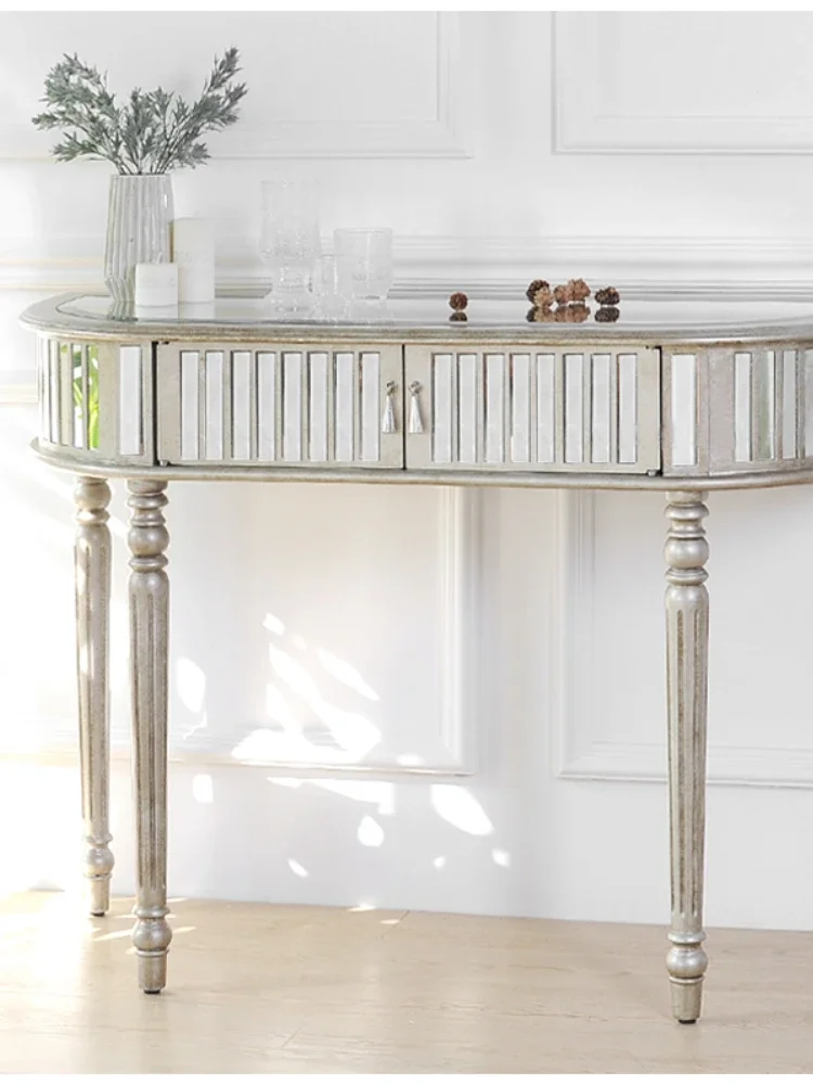 

Консоль в американском стиле, европейский стиль, коридорная стена, полукруглые консольные столы, современный минималистичный стол, настенный шкаф