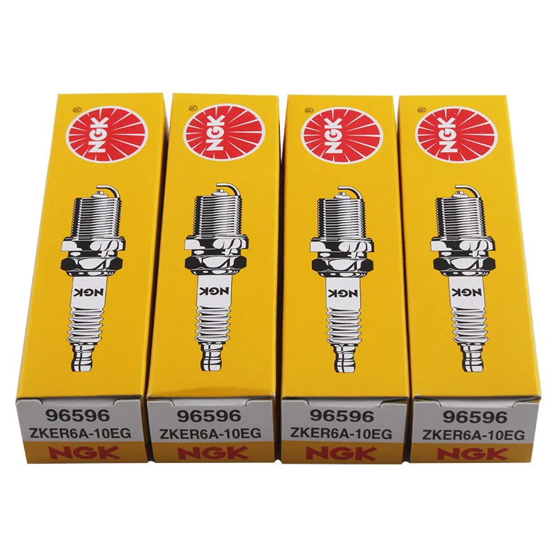 4Pcs 96596 ZKER6A-10EG NGK Spark Plug for SEAT IBIZA LEON SKODA CITIGO FABIA OCTAVIA RAPID YETI VW VOLKSWAGEN JETTA POLO BORA