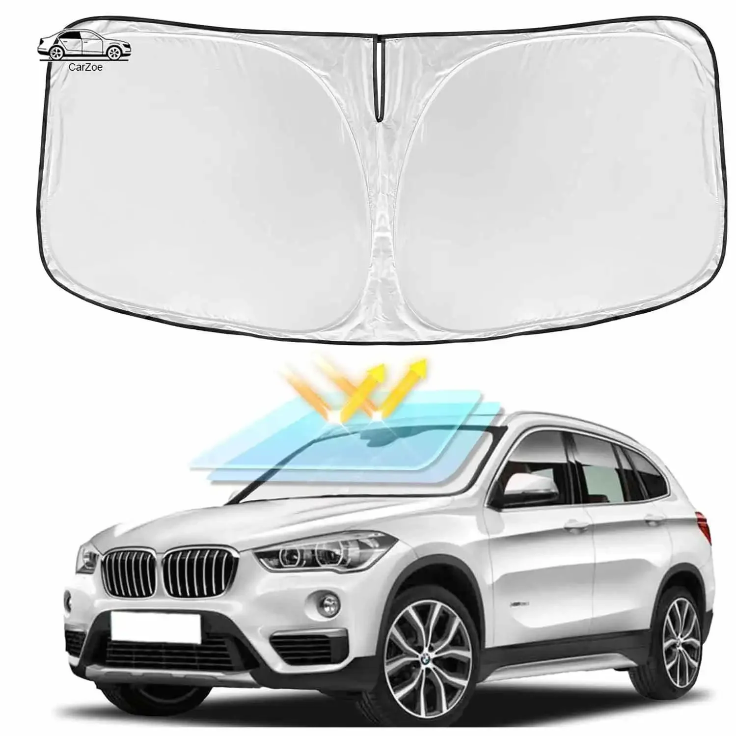 

Sun Shade for Compact SUV 2016-2025 UV Protection Heat Insulation Privacy Windshield Cover