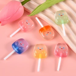 10PCS Noctilucent Lollipop Series Resin Flat Back Cabochons For Hairpin Scrapbooking DIY Jewelry Craft Decoration Accessories