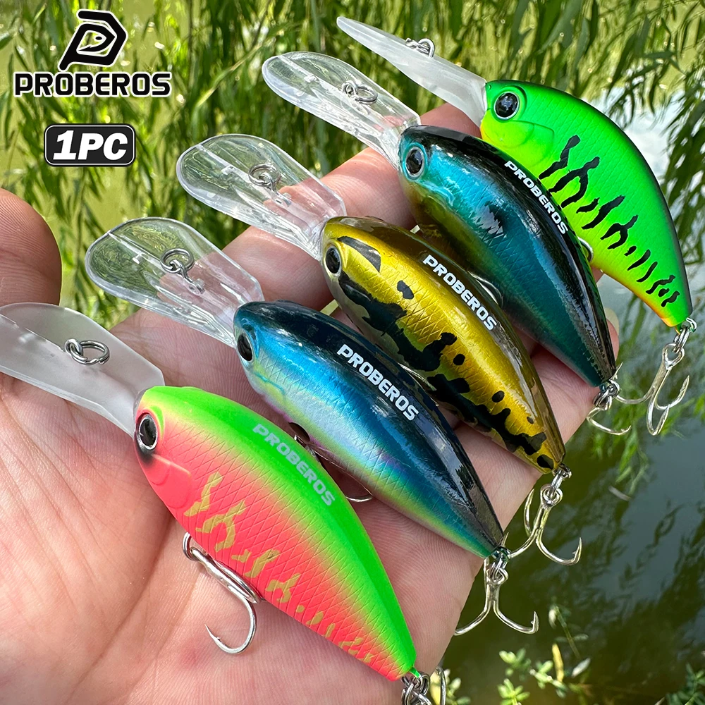 PROBEROS Rasselnder Crankbait 10cm-16g Schwimmender Angelköder Lauter Harter Köder Künstlicher Wobbler Weitwurf-Bass-Swimbait
