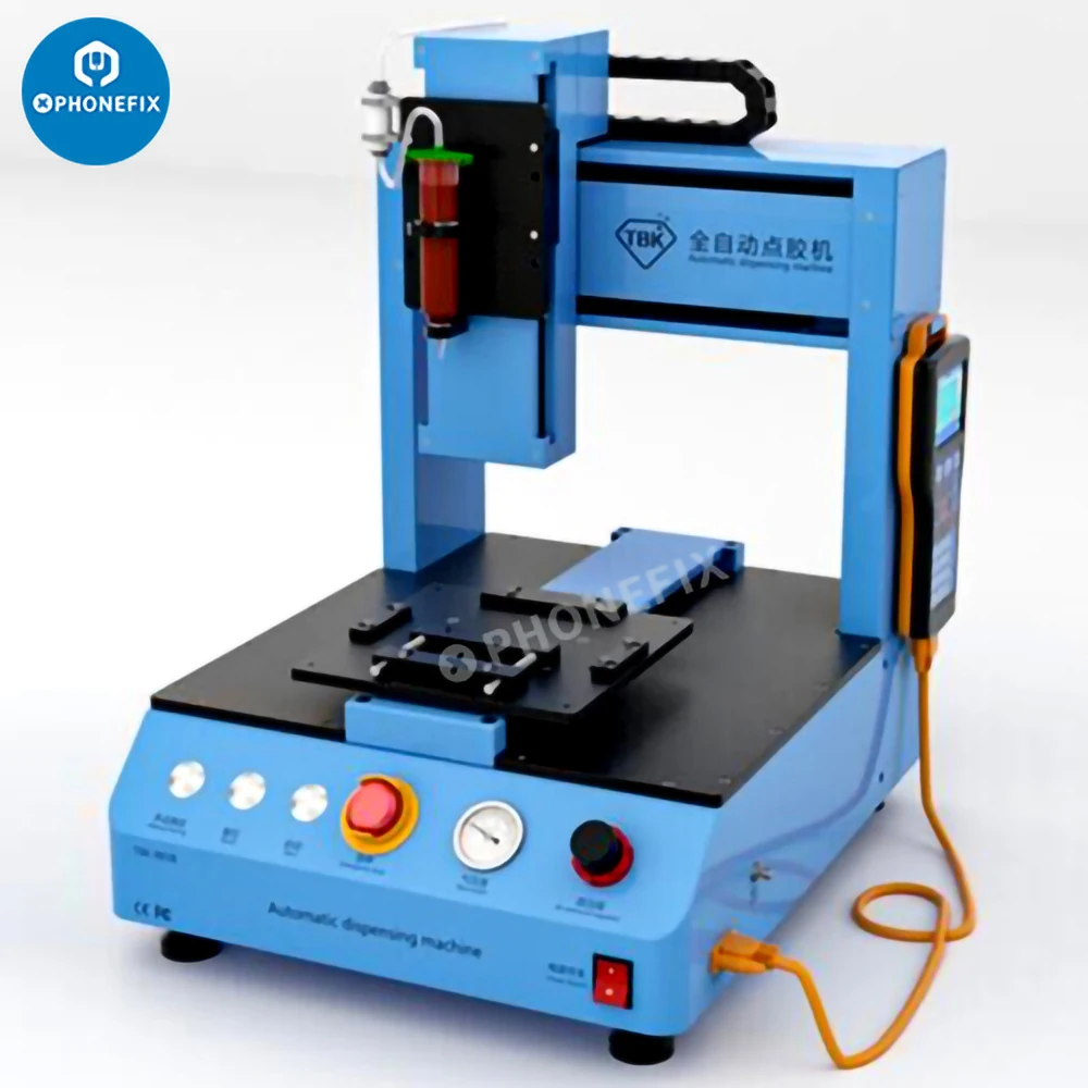 TBK-983B Automation Epoxy Glue Dispenser Adhesive UV Glue Dispensing Machine For Solder Paste Filling Mobile Phone PCB Repair