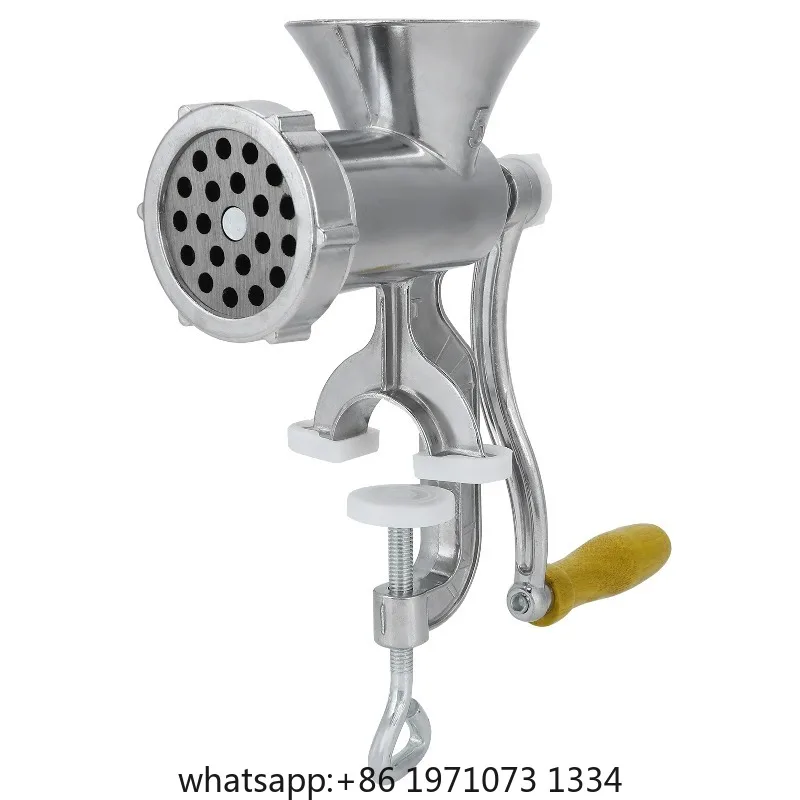 Household Aluminum Alloy Manual Sausage Meat Grinder Pepper Spice Grinding Machine Kitchen Tool Manual Grinder Grinding Machine