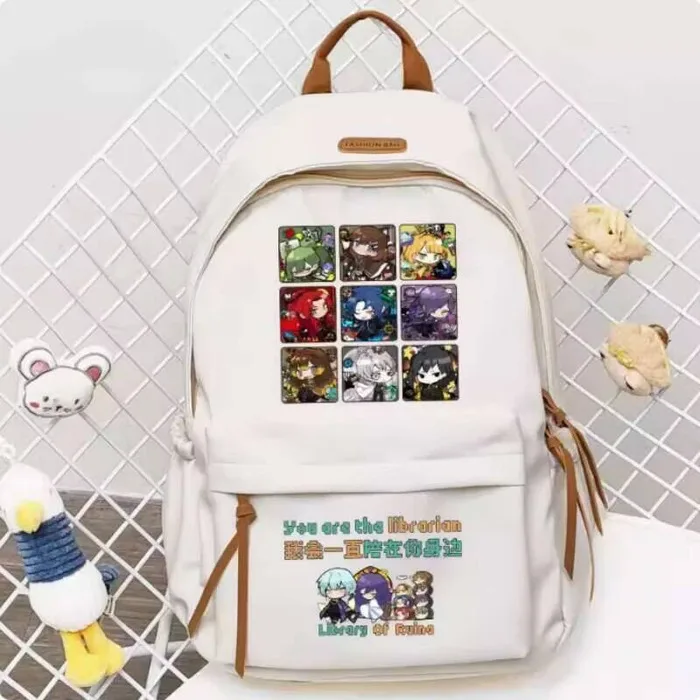 

Anime Library Of Ruina Schoolbag Backpack High-Capacity Shoulder Bag Cosplay Student Teenager Gift B1709 Anime