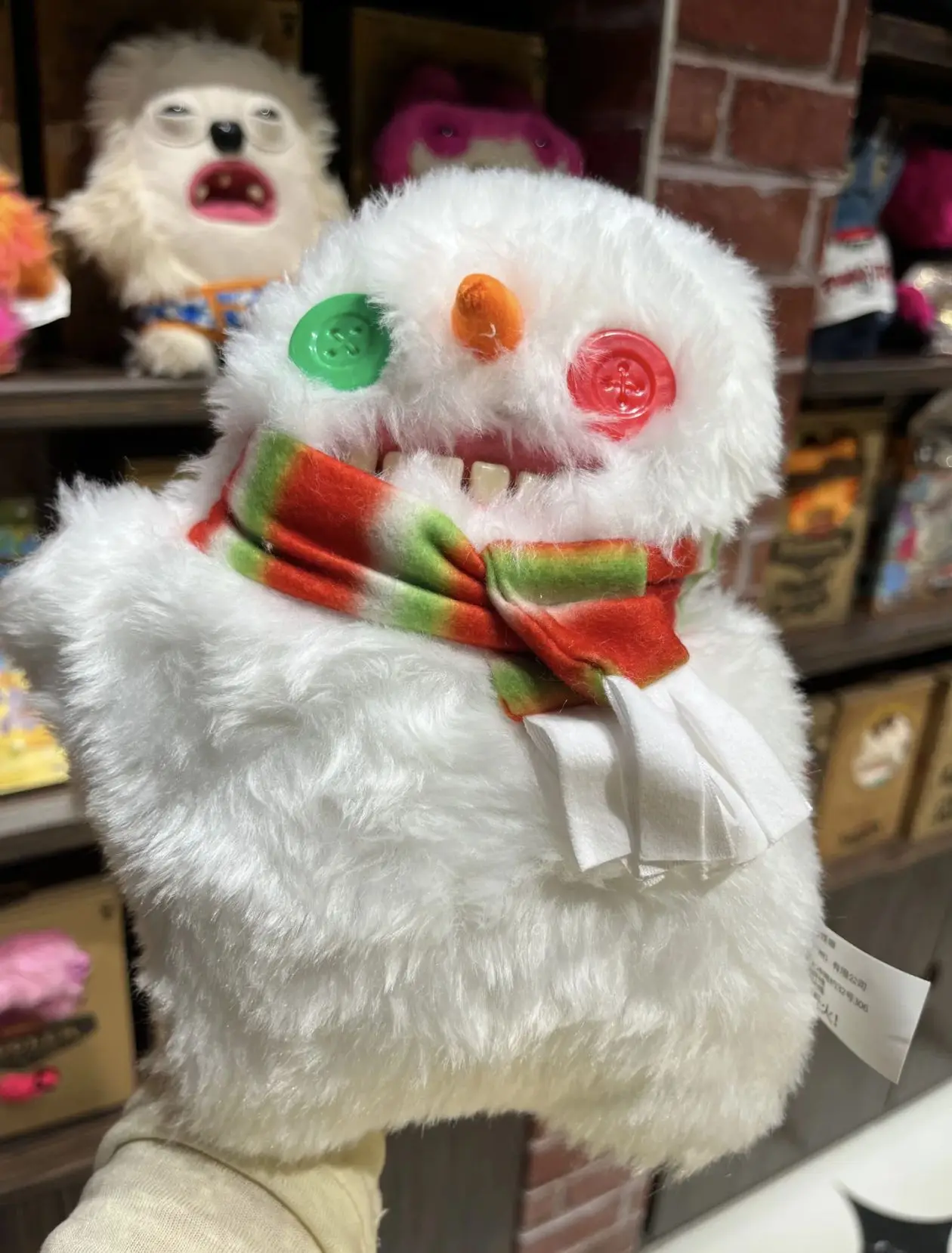 Fuggler FESTIVE FUGGS-Serie Plüschtier, lustige hässliche Zähne, Monster, Rentier, Schneemann, Lebkuchen-Design, Peluche-Puppen für Geschenke