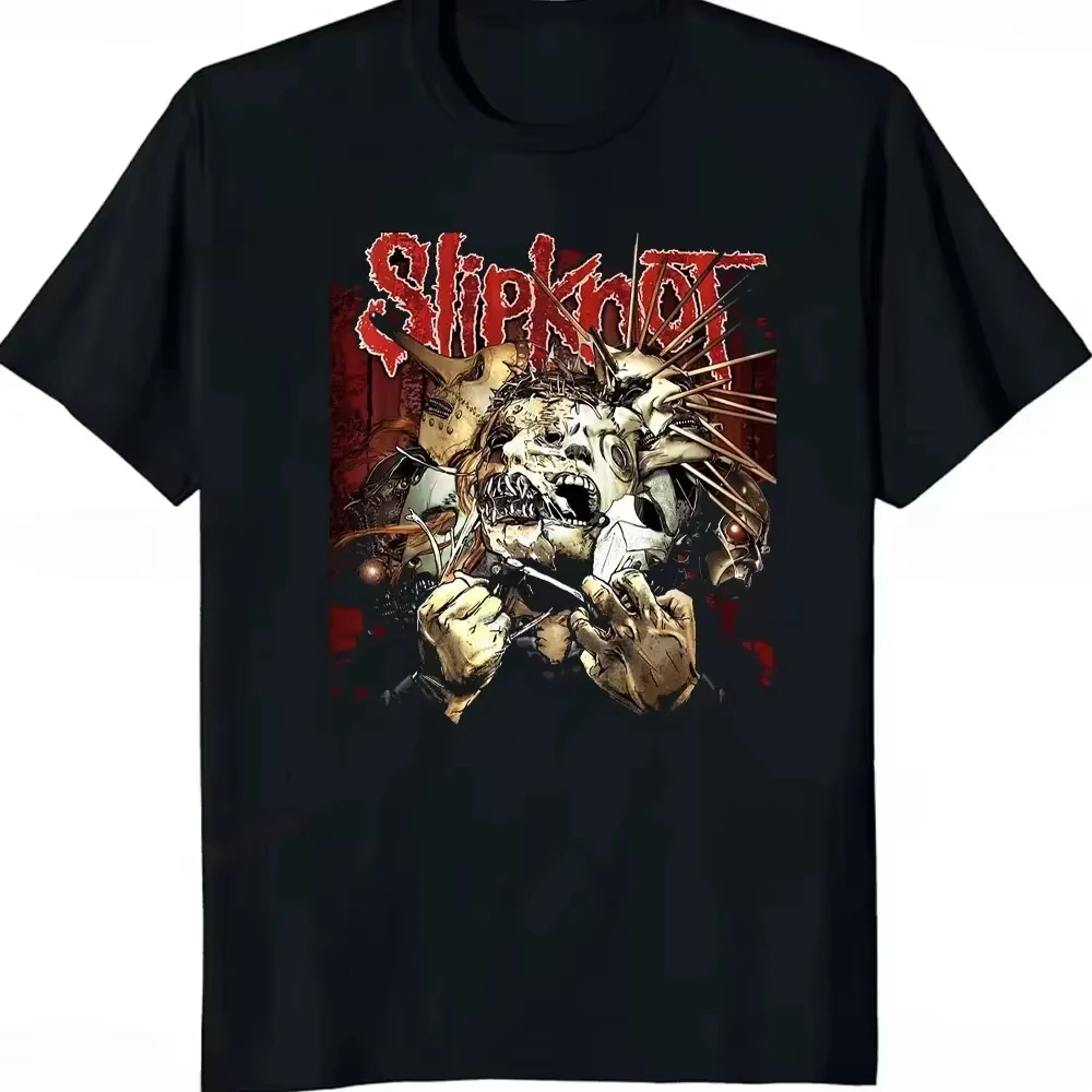 Rock Style Slipknots Printed T Shirts for Women Heavy Metal Tees Prepare for Hell Tour Streetwear T-shirt  Casual Men Top