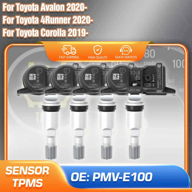 

PMV-E100 TPMS Sensor For Toyota Avalon Toyota 4Runner Toyota Corolla Tire Pressure Sensor Monitoring System 42607-12020 433 MHz