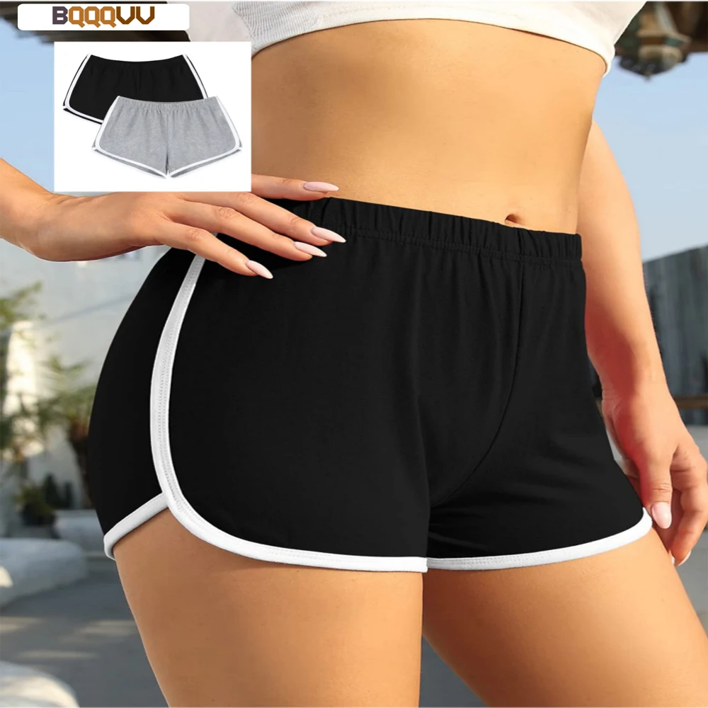 Women's Cotton Elastic Shorts, Sexy Lounge Short Pants for Running, Active, Dance, Bike, Gym, Yoga, Cycling, Summer, 1Pc