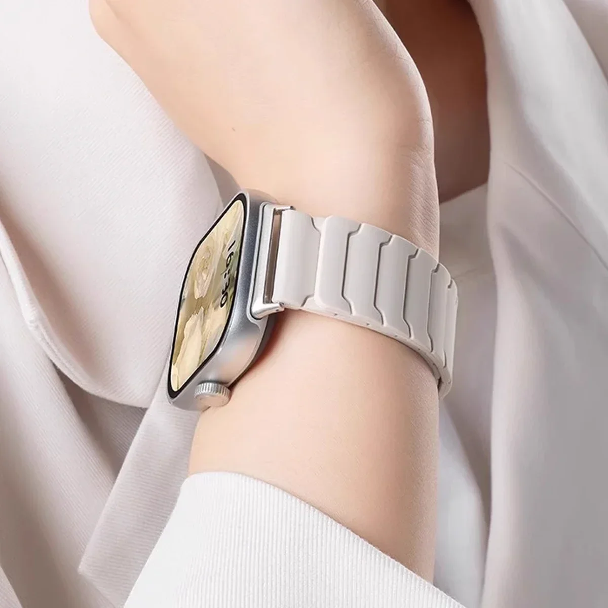 Magnetisches Silikonarmband für Redmi Watch 6, 5, Watch 4, Sportarmband für Mi Band 10, 9 Pro, 8 Pro, atmungsaktives Armband, Zubehör. – Detail 8