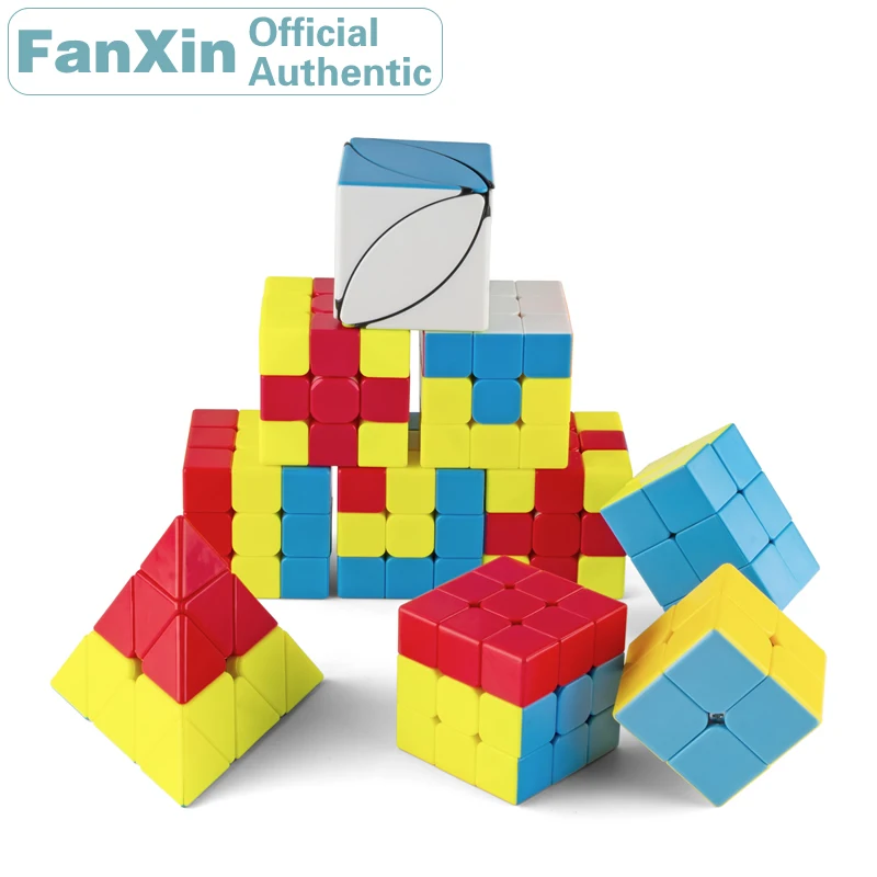 

FanXin Enlightenment 3x3x3 Magic Cube Unicorn/Chips/Red Hat Speed Puzzle Kindergarten Elementary Education Toys For Children