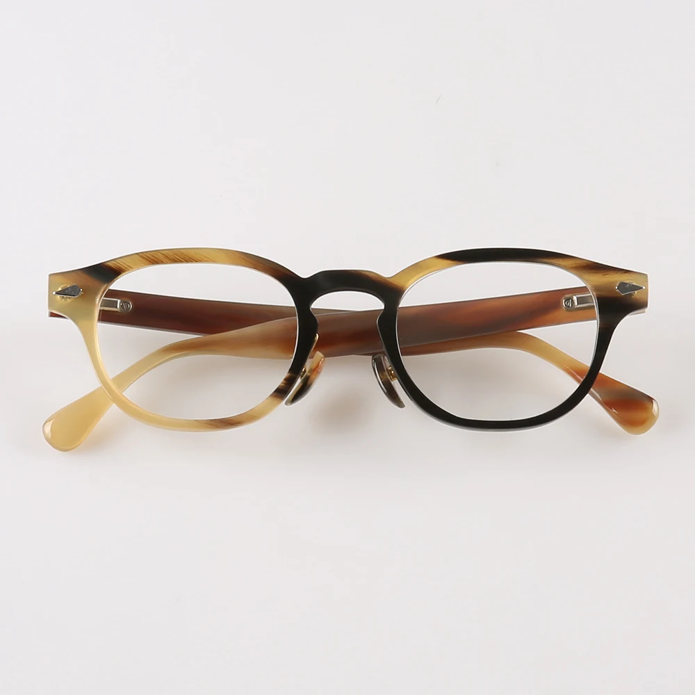 

Оправы для очков, уникальные мужские оправы для очков ручной работы с медовым черным рогом по рецепту, винтажные ретро оптические линзы, очки