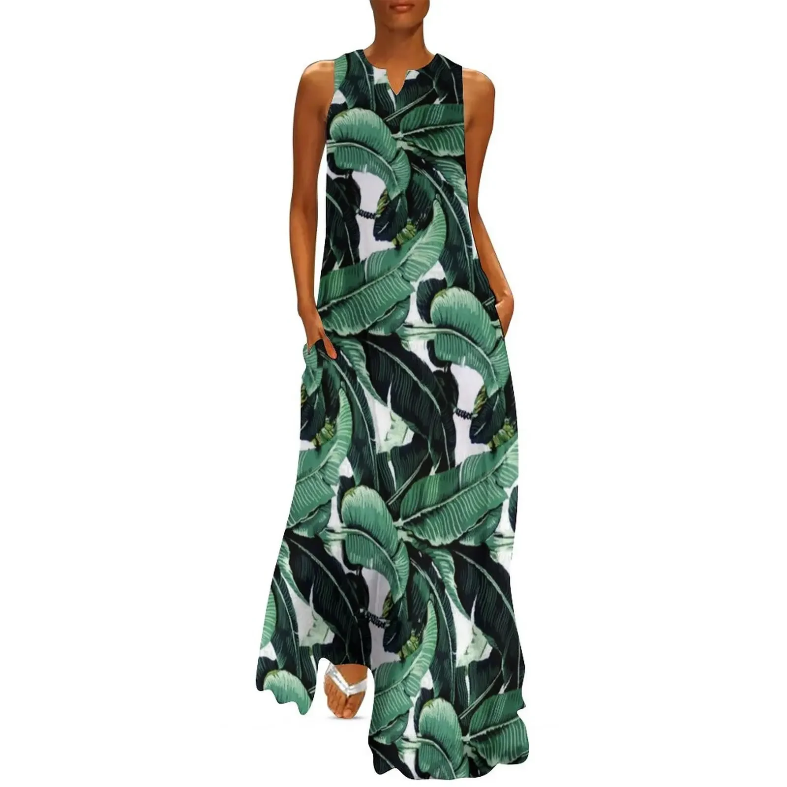 

Banana Leaf Long Dress Dress woman evening dress women Party dresses