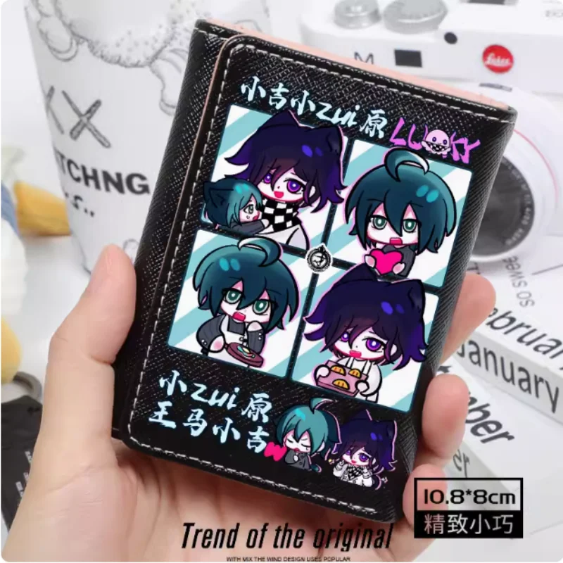 Anime Kokichi Oma Danganronpa V3: Killing Harmony Fashion Wallet PU Purse Card Coin Hasp Money Bag Cosplay Gift B1716