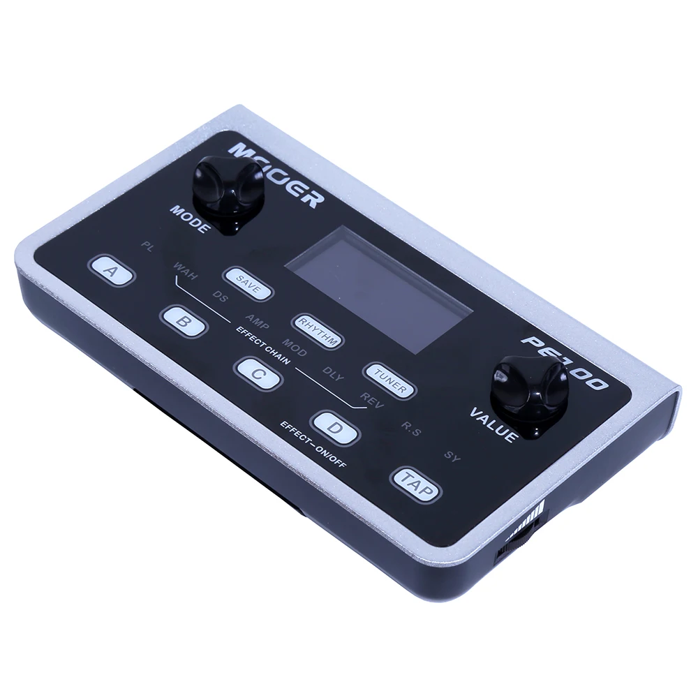 MOOER Multi-effects Processor Electric Guitar Effect Pedal 40 Drum Patterns 10 Metronomes Tap Tempo 39 Types of Effect PE100