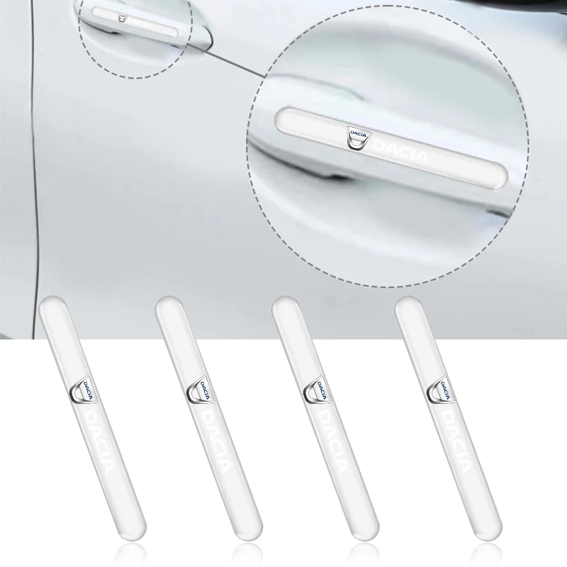 

Защитная накладка на ручку двери автомобиля, прозрачная, от царапин и ударов, для Dacia Duster, Logan, Sandero, Lodgy, Dokker, Stepway