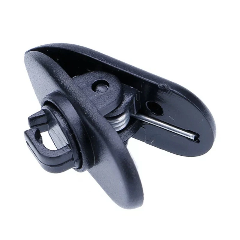 

10-Piece Set of Cable Clamp Cable Fixation Organizer for Earphone Cable Small Clamp Short Mouth Rotatable Clamp (Black)