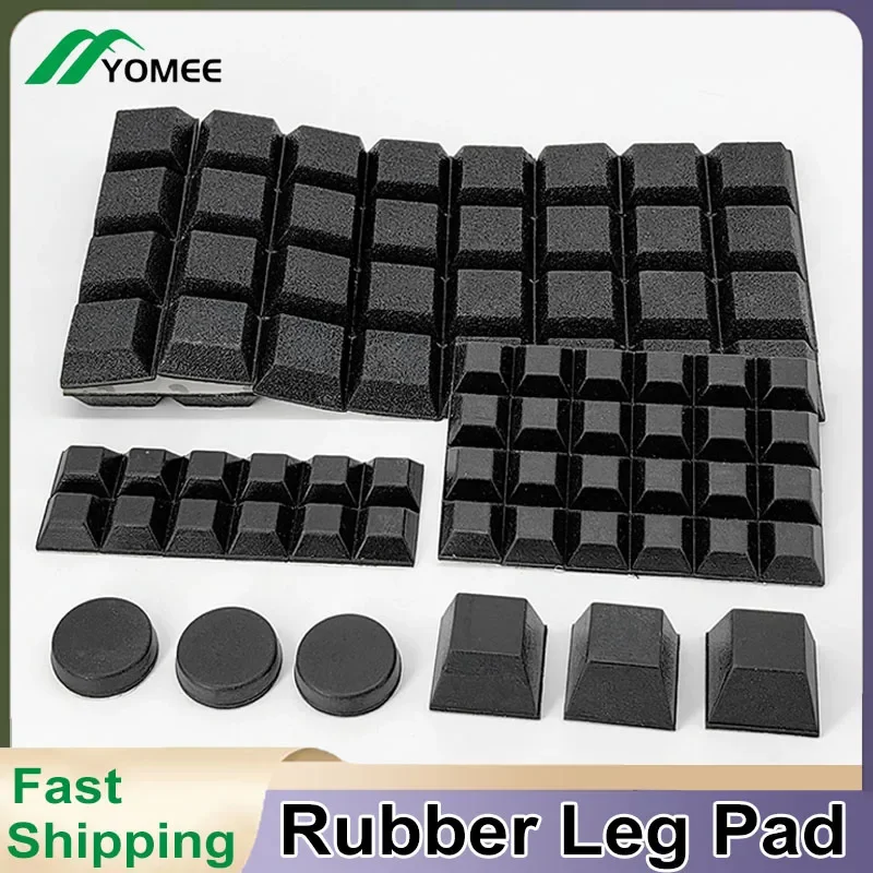 

Black Self-Adhesive Rubber Leg Pads Silicone Rubber Furniture Anti-Skid Pad Foot Notebook Calculator Damper Buffer Pad