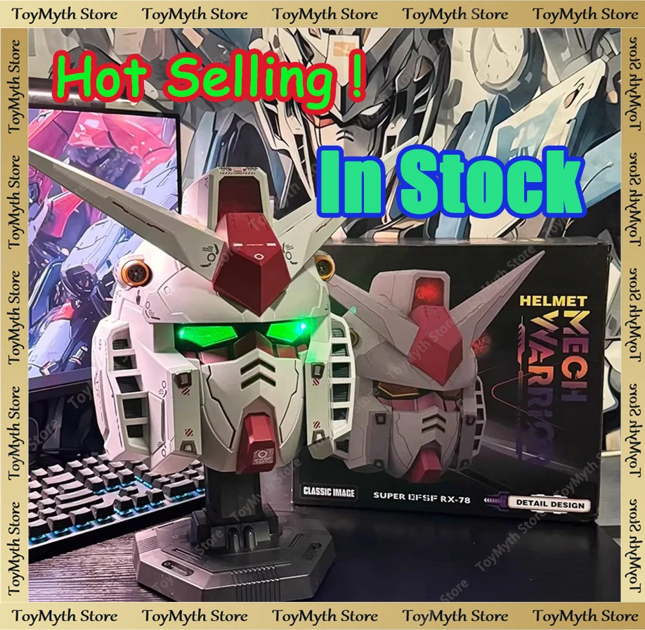 

RX-78-2 Yuan Zu Ganso Luminous Mobile Suit Helmet Cosplay Costume Accessory Comic Exhibition Model Figure Decor Collectible Gift