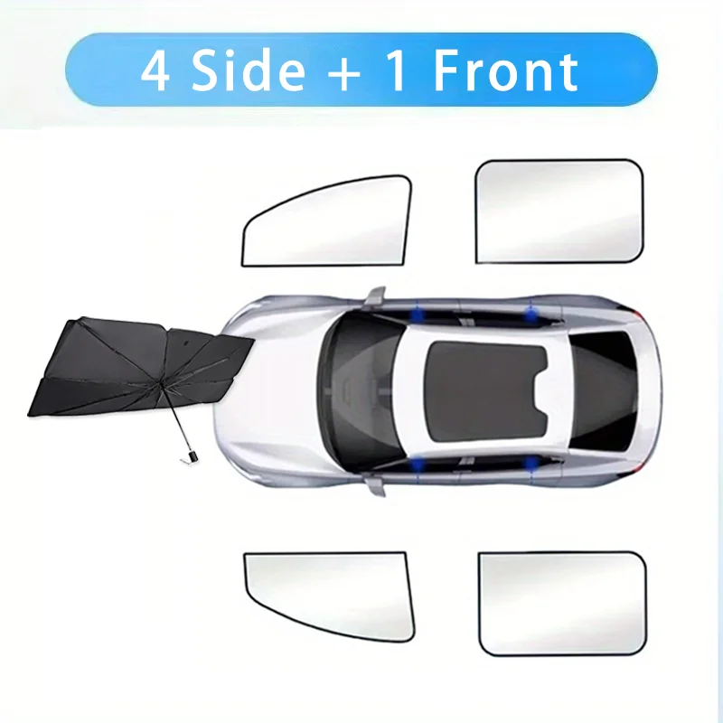 100% Verduisterende Auto Zonnescherm Shades Zonnescherm Covers Zomer Magnetische Gordijnen UV-stralen Bescherming Zijkant Voor Achter