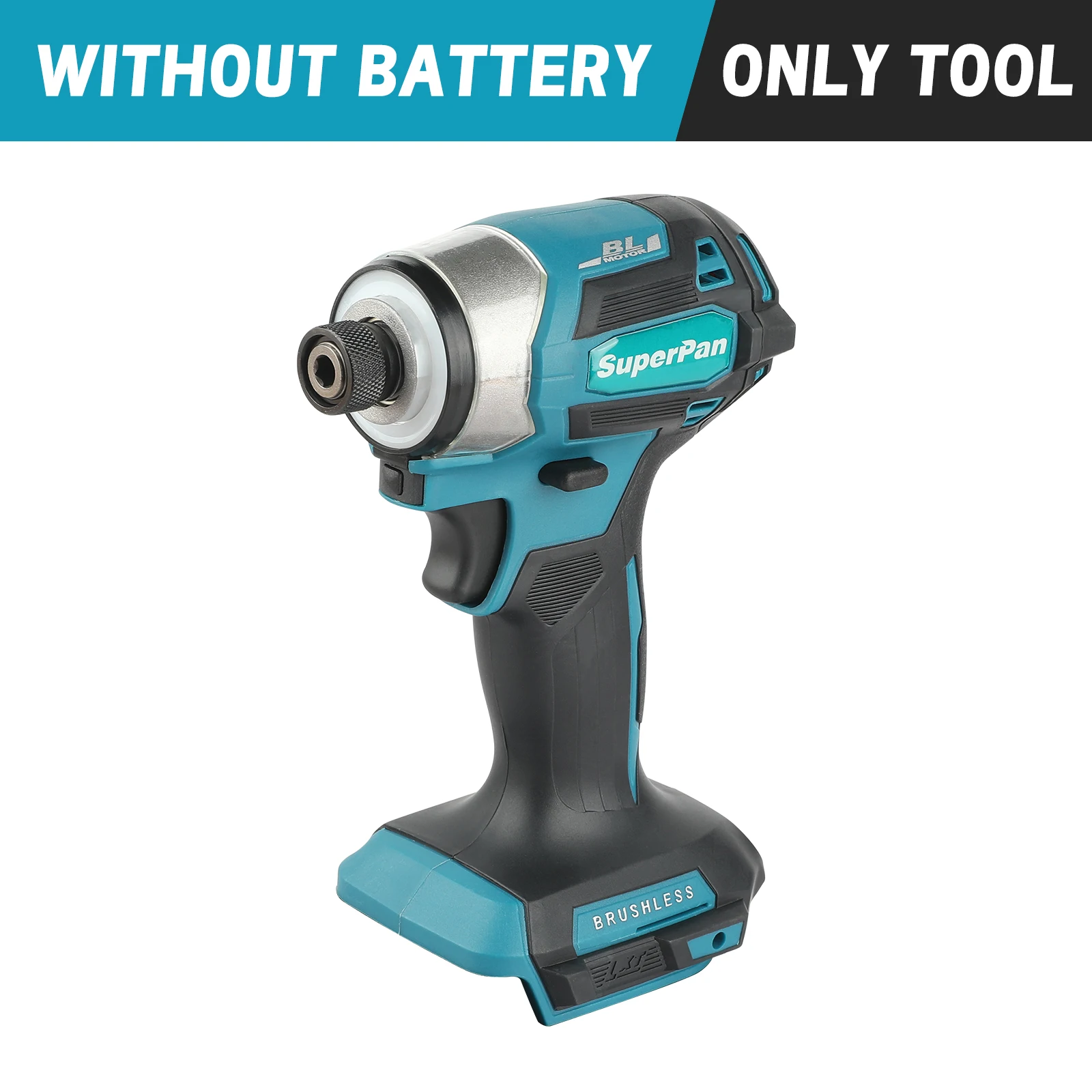 SuperPan DTD173 180N torque brushless impact drill - cordless screwdriver set, home DIY/T-bolt tool,for Makita 18v battery pins.
