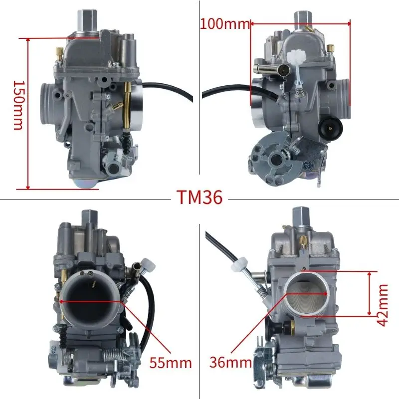 TM36-68 For Mikuni TM 36 mm with Accelerator Pump Flat Slide Motorcycle Carburetor Carb