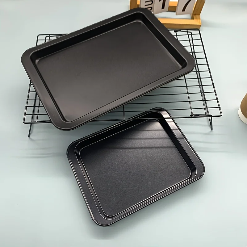 1 piece package multi size rectangular baking tray clean simple non stick carbon steel material