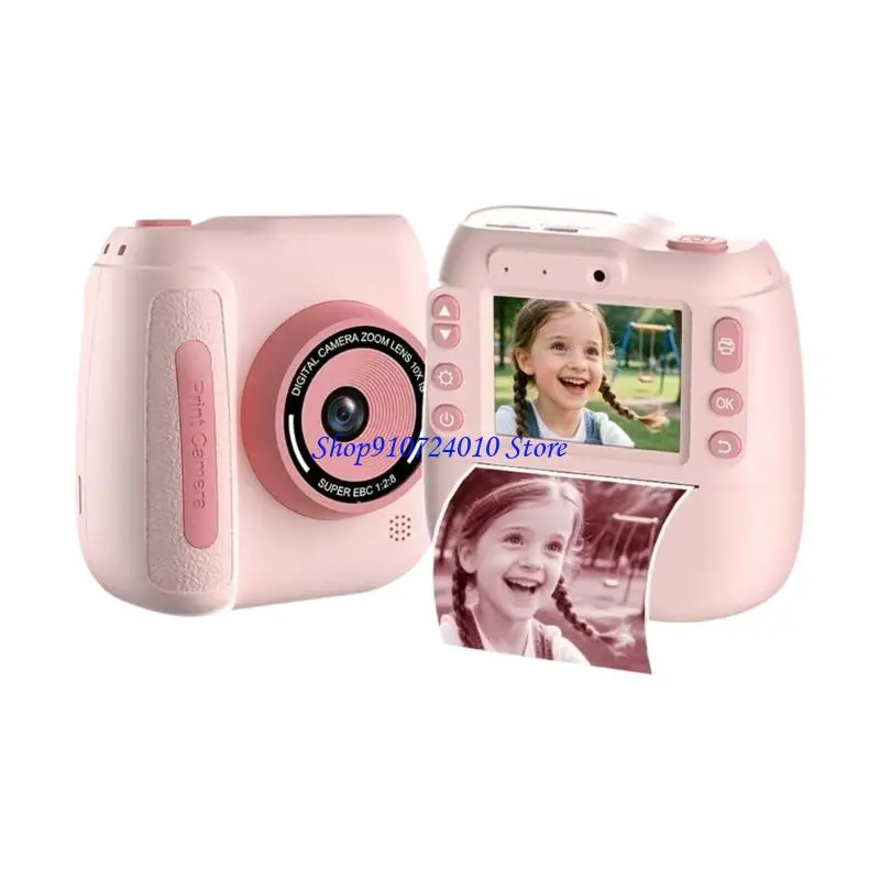 77hd Câmera digital impressão infantil com 1080p Vídeo 10x Zoom 2,4 polegadas Tela proteção ocular incorporada Bateria