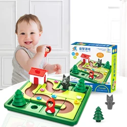 Caperucita Roja inteligente, juegos de mesa con solución, rompecabezas de construcción de habilidades, juego de lógica, juguete de entrenamiento IQ, regalo para niños