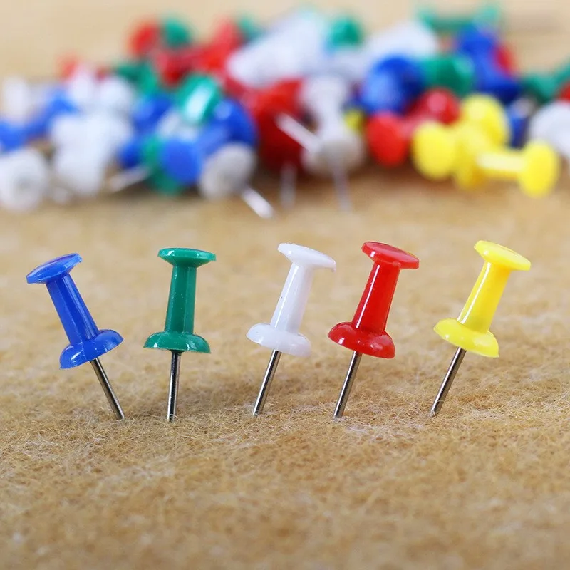 35 pcs Assorted Thumb Tacks Sturdy Bent Resistant, designed for Home Photo Wall, Sharp Steel Pin Point