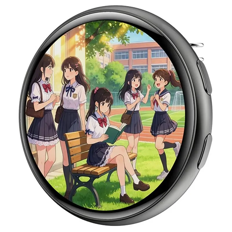 AT82-1.50-Inch Electronic Badge Full Touchscreen, Trendy , Anime Badge, Stylish And Cool Standby Mode
