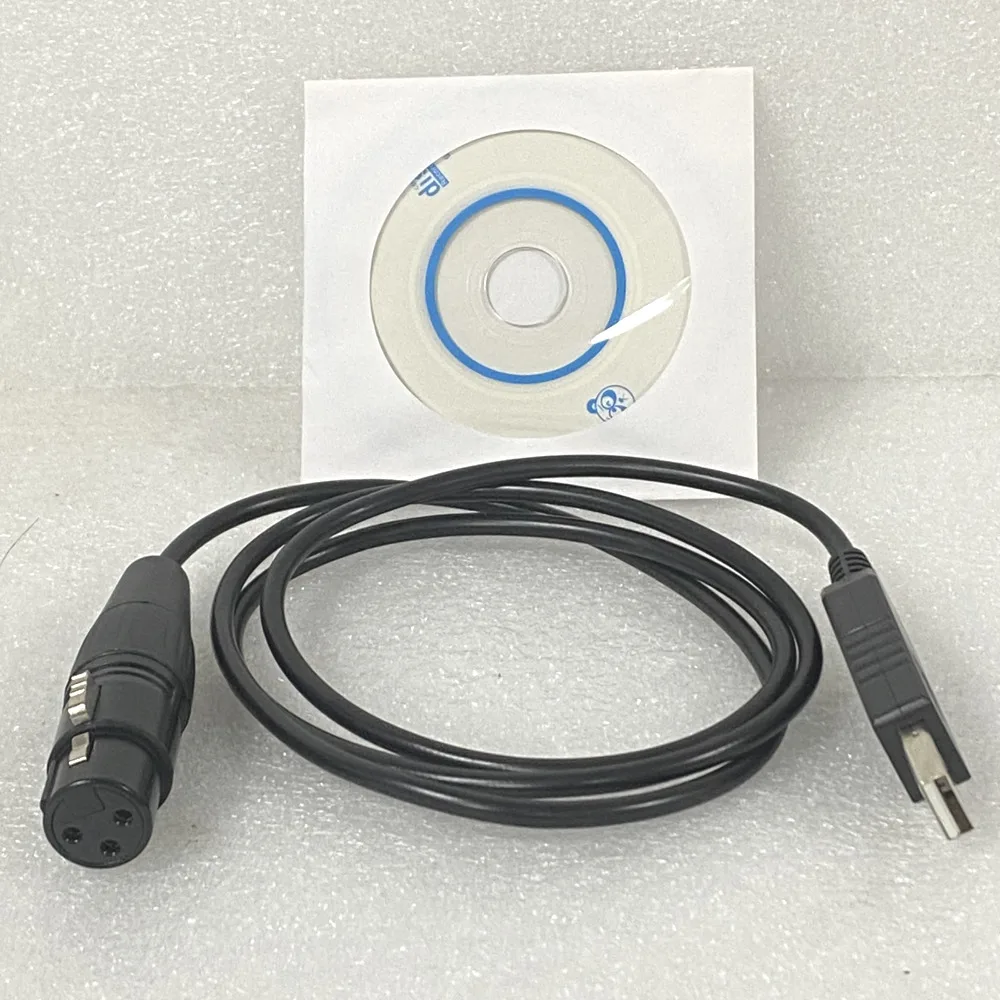 

Stage Lighting USB To DMX Interface Adapter Computer DMX512 Console Controller 1Meter DMX Wire Cable For PC Control DMX Devices