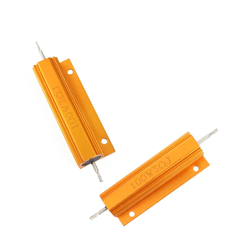 100W RX24 0.01R-100K Aluminum Power Metal Shell Case Wirewound Resistor 3K 4.7K 5K 6.8K 8K 10K 12K 15K 20K 25K 30K 50K 100K ohm