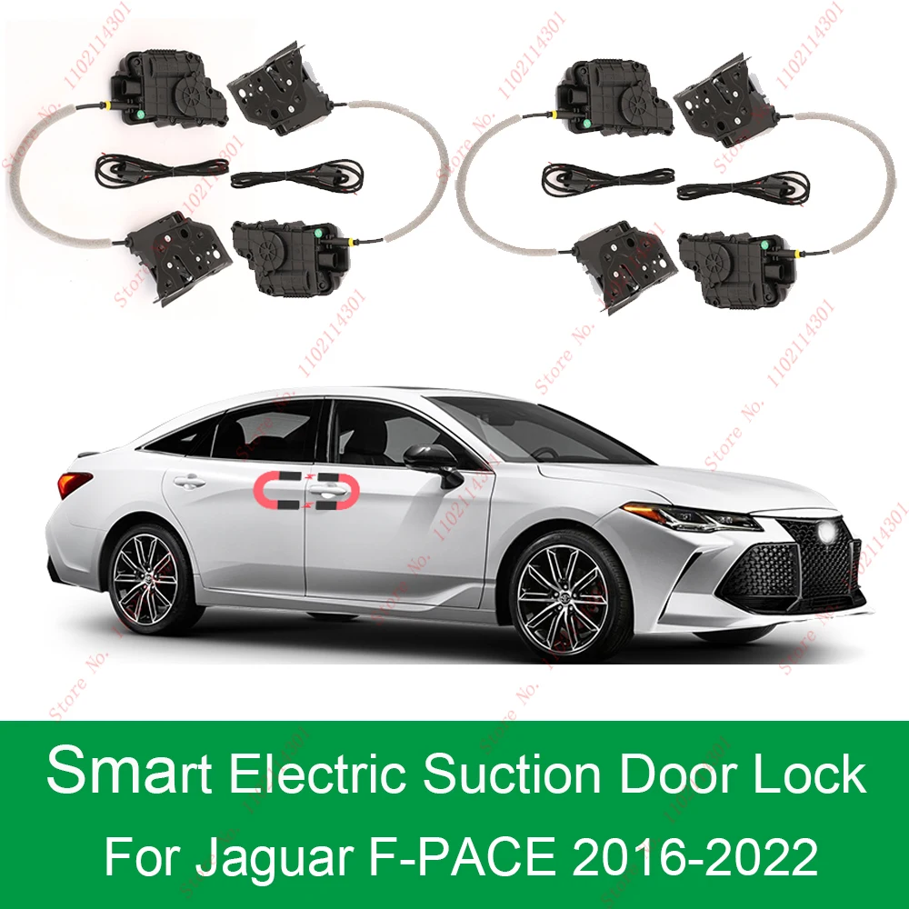 Smart Auto Electric Suction Door Lock for Jaguar F-PACE 2016-2022 Automatic Soft Close Super Silence Car Vehicle Door