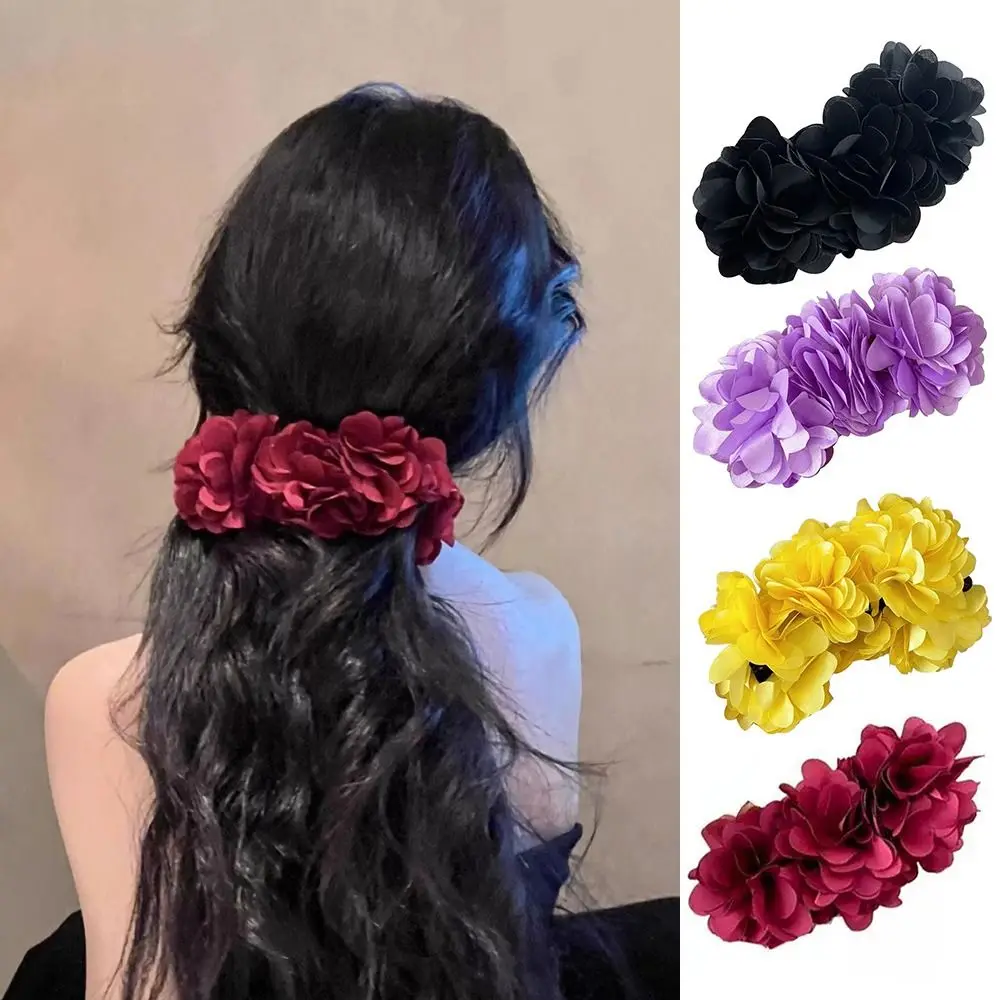 

Hair Accessories Bohemian Style Banana Hair Claw Romantic Mermaid Style Flower Hairgrips Elegant Headwear Summer Vacation