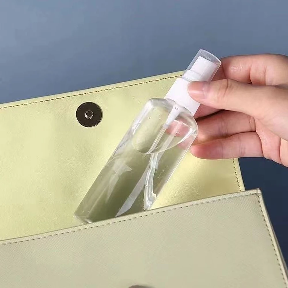 100/60/30/10 ml Leere Nachfüllbare Flaschen Mini Klare Sprühflaschen Kunststoff Parfüm Zerstäuber Tragbare Transparente Spender Reise – Detail 5