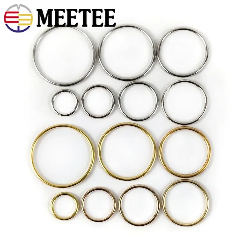 10 шт., уплотнительное кольцо, металлическая пряжка, 20-50 мм, круглый ремень для сумки, застежка для обуви, сумка для одежды, лямка с крючком, ремень, фурнитура «сделай сам», швейные аксессуары