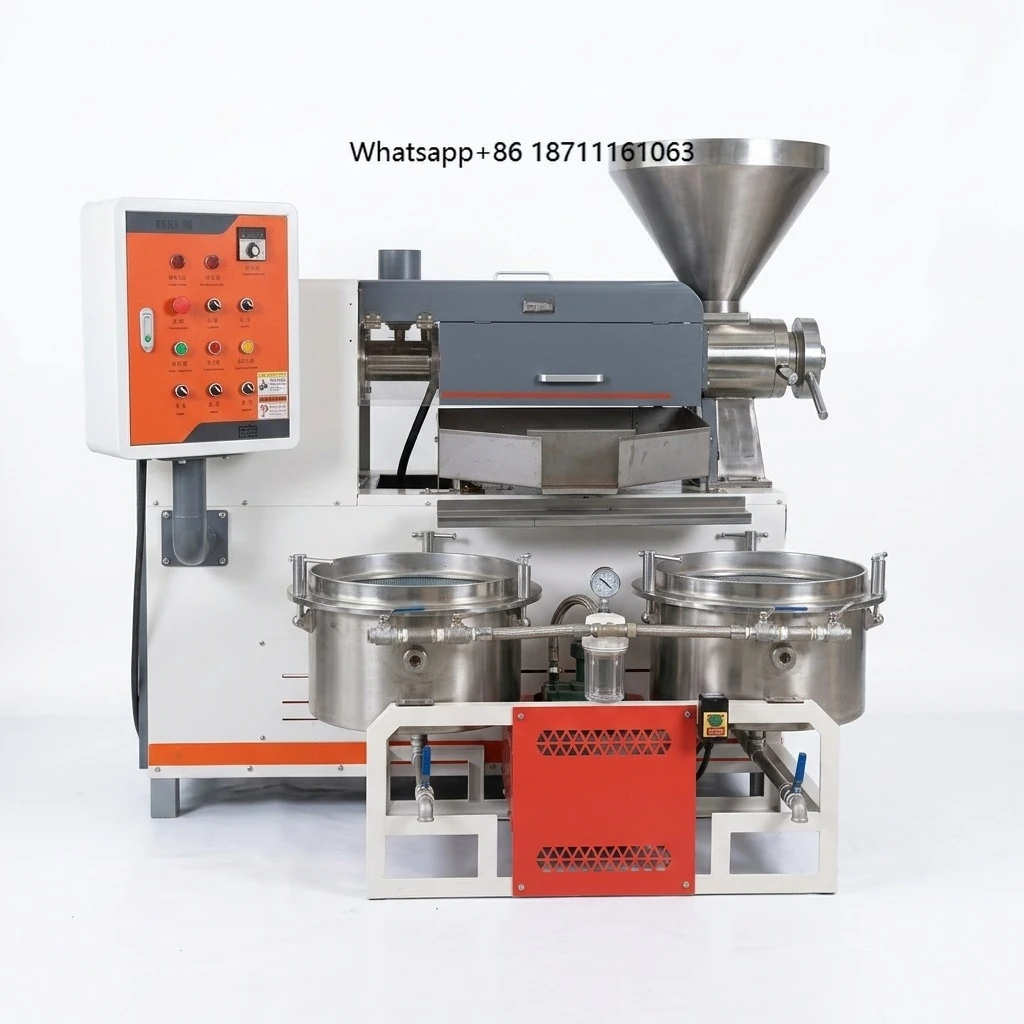 High Yield Cottonseed Screw Oil Press Machine Hot Cold Dual Use Small Workshop Farm  Oil Processing Business