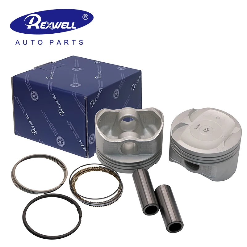 Custom OE 13013-21050 13103-21080 STD 2NZ Engine Piston and Ring Assembly Kit for Toyota Corolla Yaris Altis Vitz 1.3L
