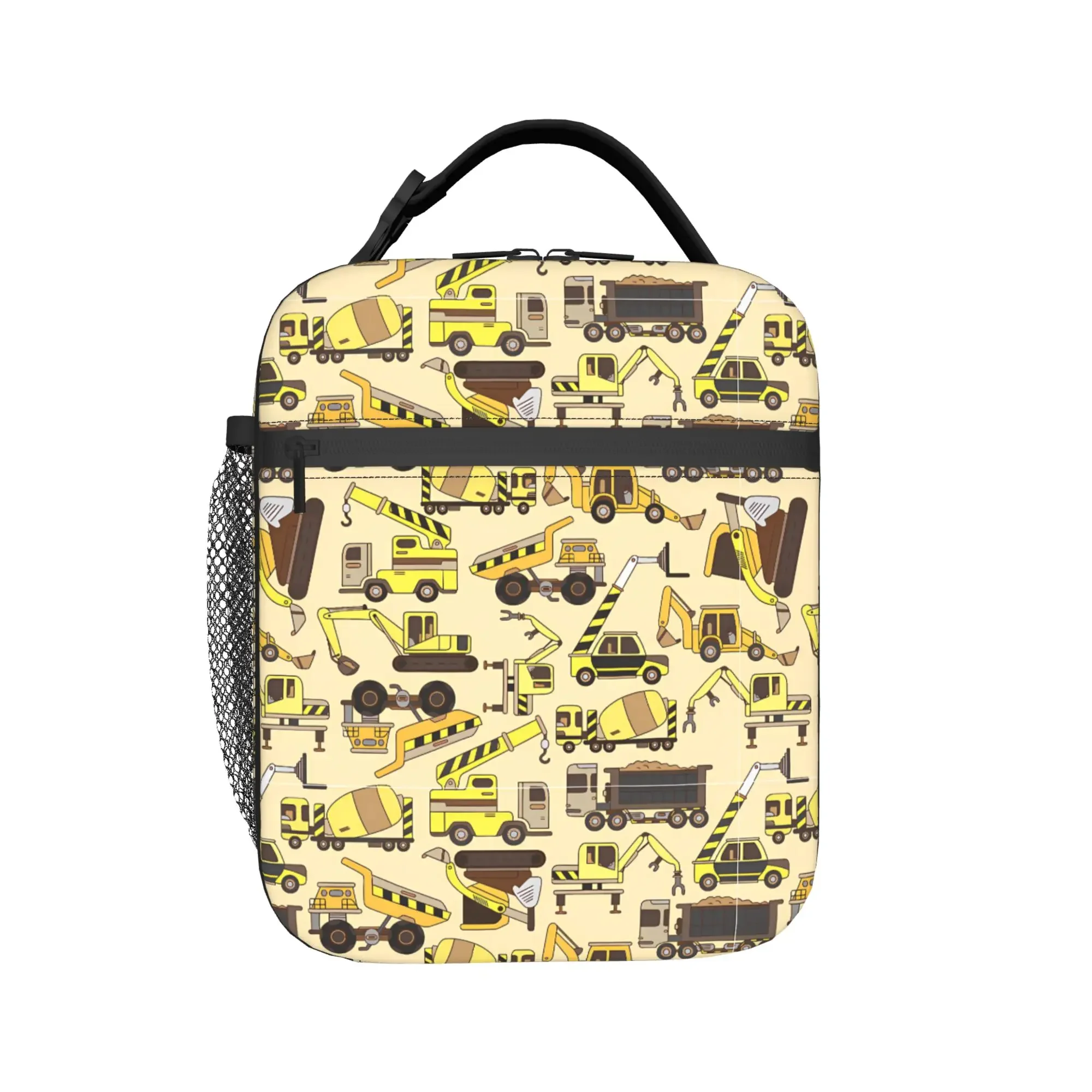 Toys heavy construction machines Lunch Bag  Travel Lunch Box For Child Custom Thermal Lunch Bags Portable Insulated Cooler Bag